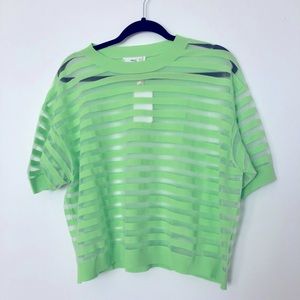 Sheer Green Top